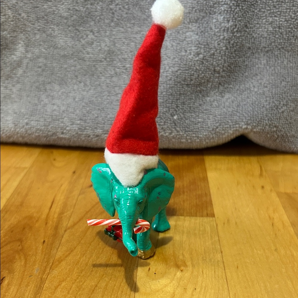 Echo holiday elephant figurine, one of a kind
